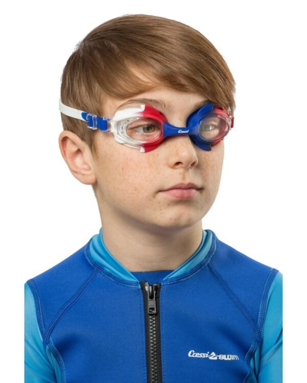 Gafas de Natación Cressi Seahorse Azul/Blanco/Rojo | Seguras y Cómodas para Niños de 4 a 8 Años - Image 8
